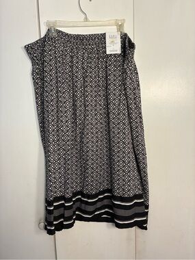 Lot 2 Croft&Barrow Pull On Boho Skirt Elastic Waist 3X Peasant Casual Capsule